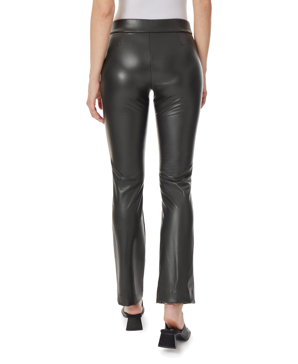 Vegan Leather Pull On Bootleg Pant | Forever 21 Womens
