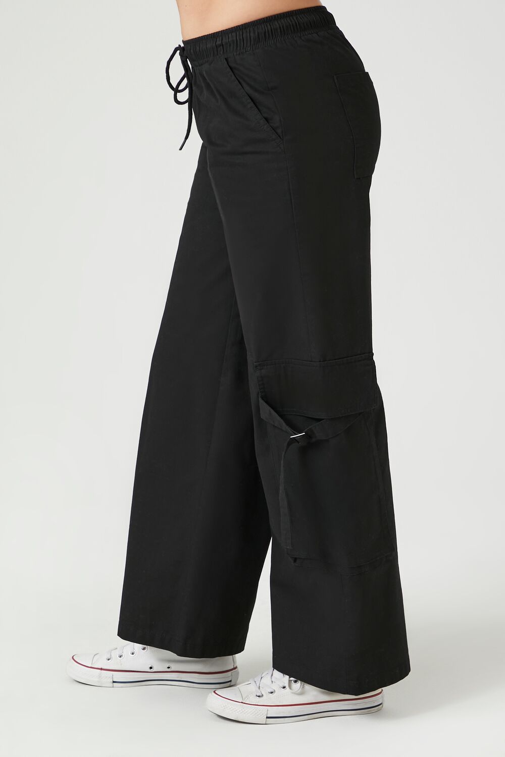 Twill High-Rise Utility Pants | Forever 21 Womens