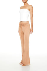 Ruched Drawstring Mesh Pants | Forever 21 Womens