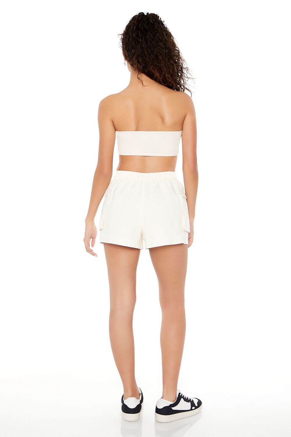 Twill High-Rise Cargo Shorts | Forever 21 Womens