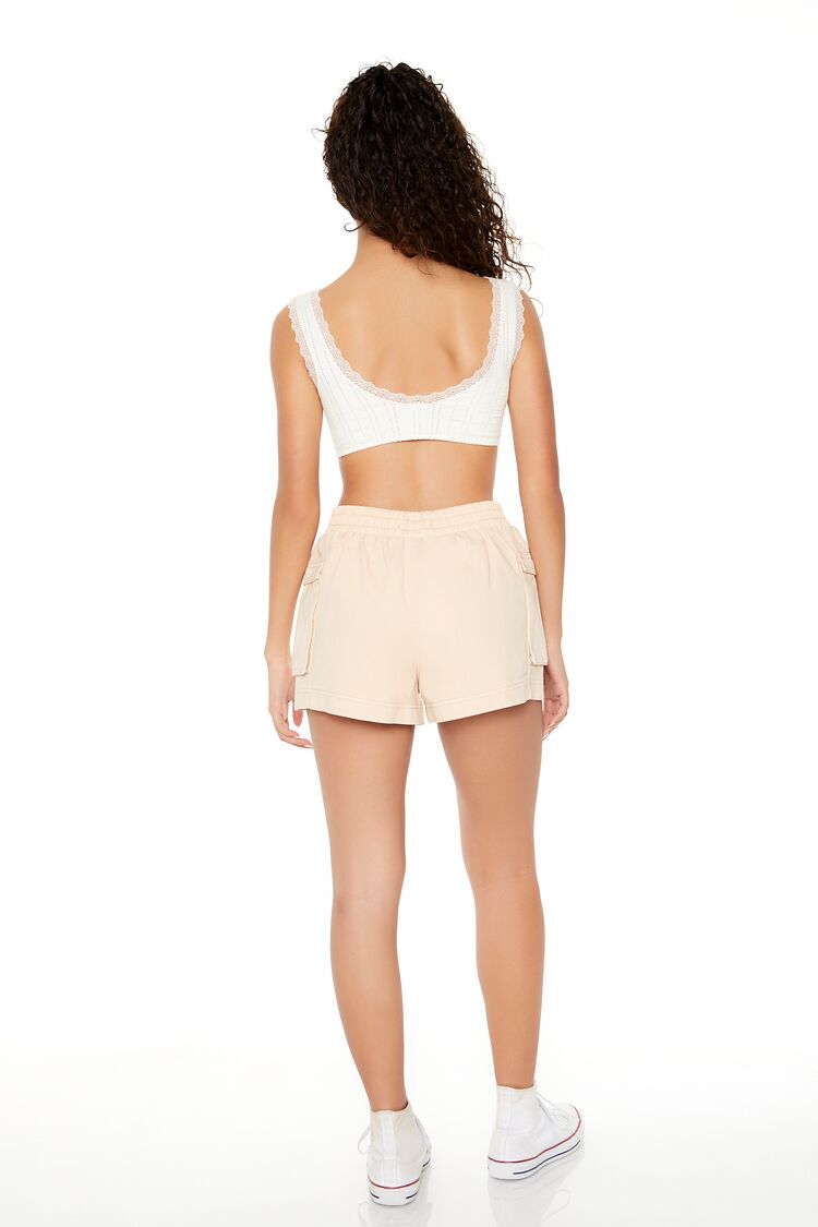 Twill High-Rise Cargo Shorts | Forever 21 Womens