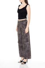 Rhinestone Mid-Rise Cargo Pants | Forever 21 Womens