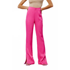 Safia Split Hem Satin Pants | Forever 21 Womens