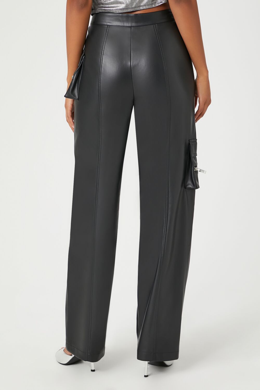 Faux Leather Cargo Ankle Pants | Forever 21 Womens
