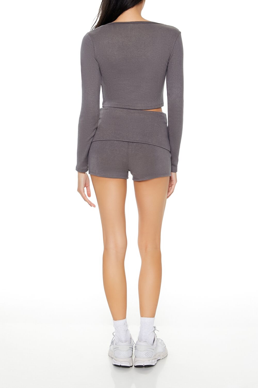 Foldover Biker Shorts | Forever 21 Womens