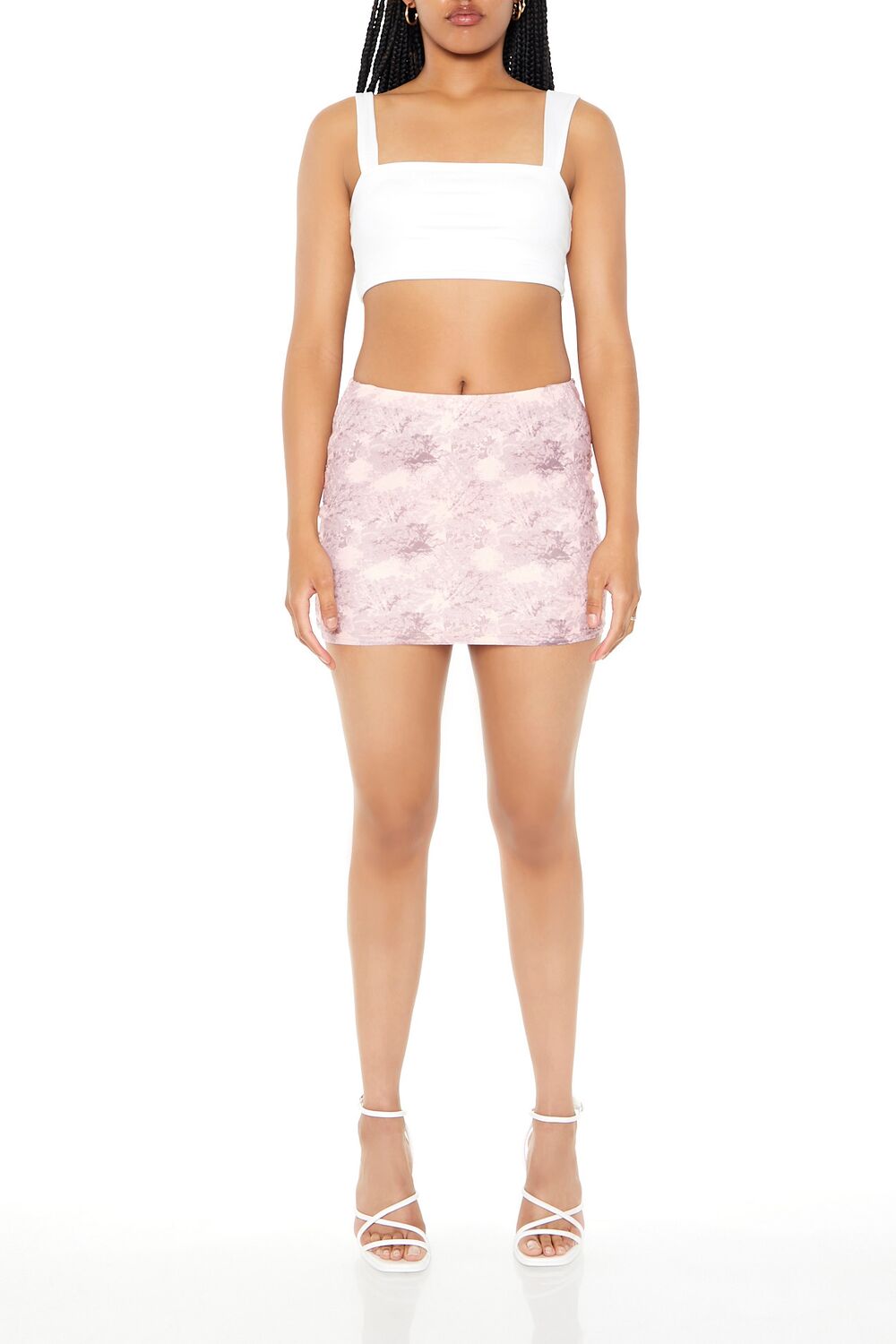 Fitted Abstract Print Mini Skirt | Forever 21 Womens