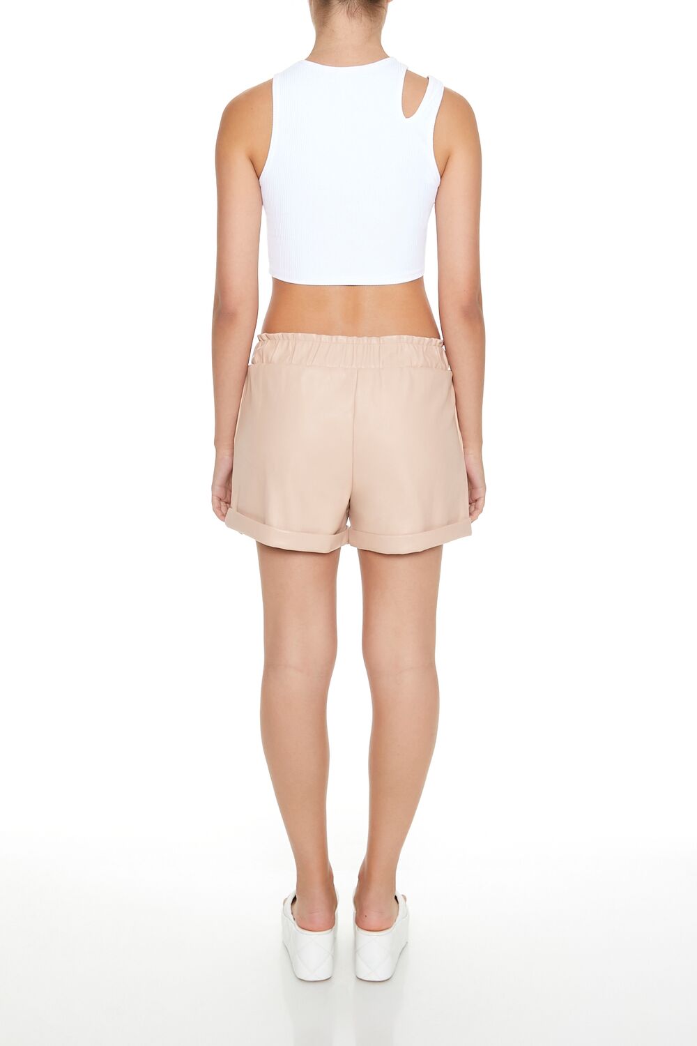 Faux Leather High-Waist Shorts | Forever 21 Womens