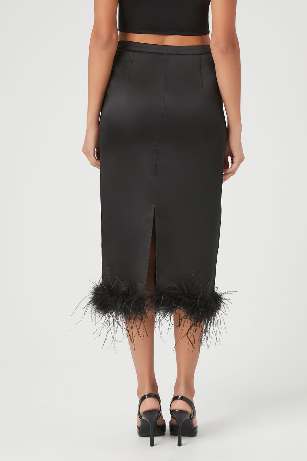 Feather-Trim Maxi Skirt | Forever 21 Womens