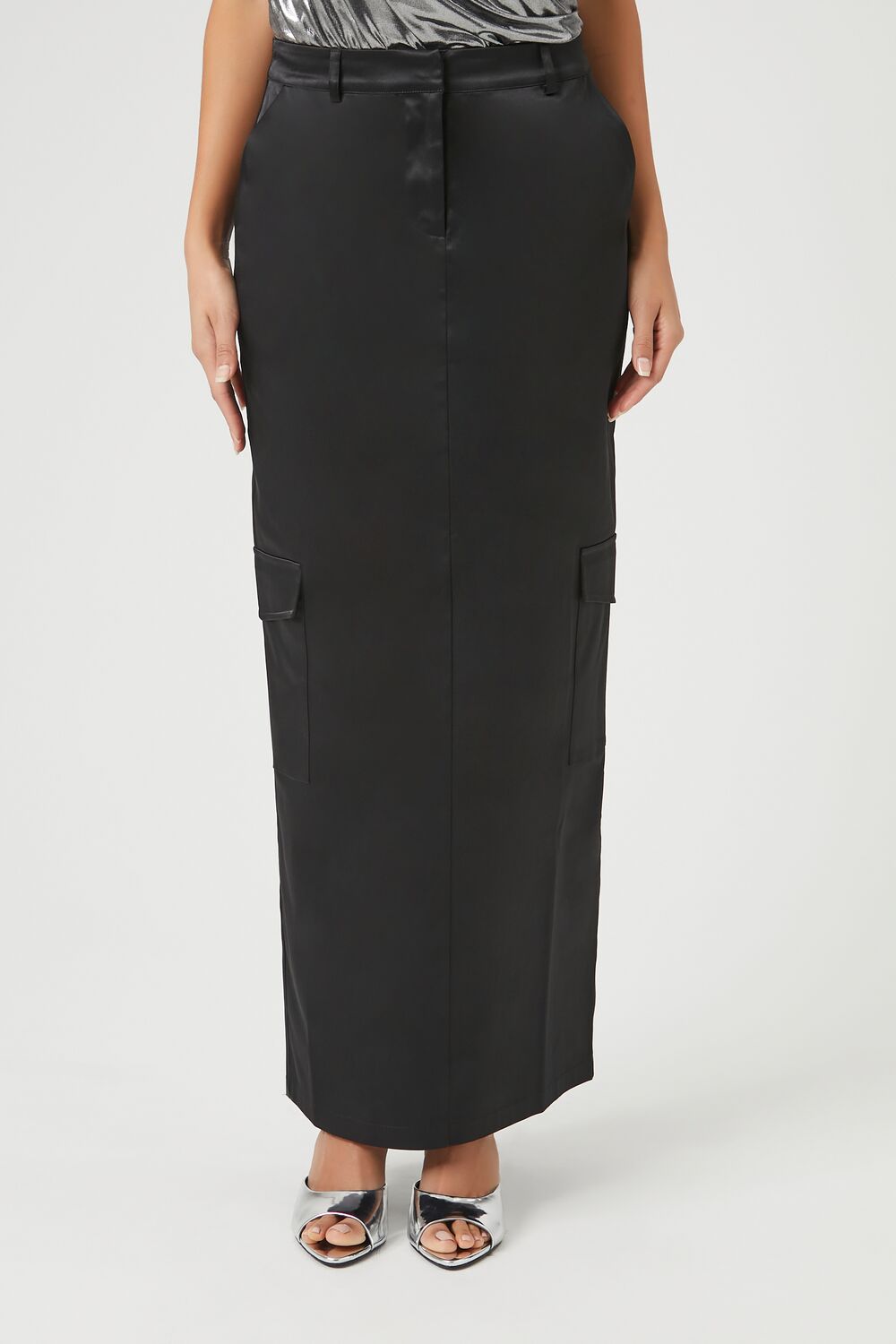 Satin Cargo Maxi Skirt | Forever 21 Womens