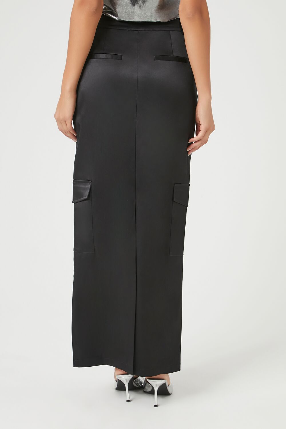 Satin Cargo Maxi Skirt | Forever 21 Womens