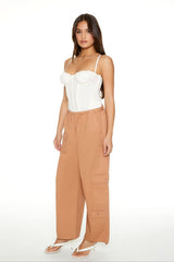 Twill Toggle Drawstring Cargo Pants | Forever 21 Womens