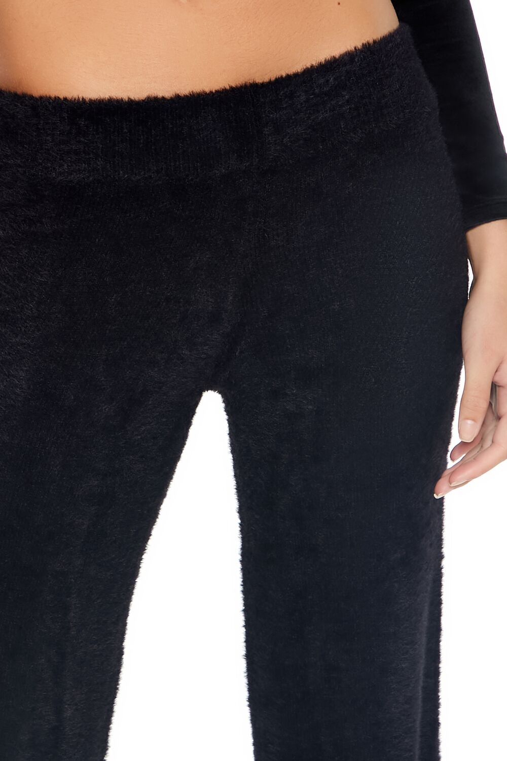 Fuzzy Knit Flare Pants | Forever 21 Womens