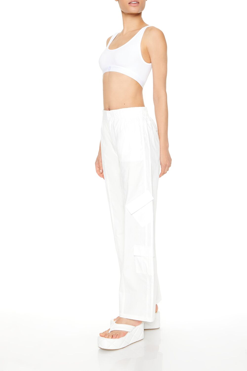Mid-Rise Straight-Leg Cargo Pants | Forever 21 Womens