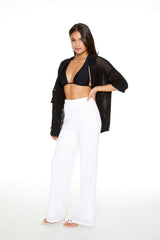 Crochet Straight-Leg Pants | Forever 21 Womens