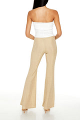 Glitter High-Rise Flare Pants | Forever 21 Womens