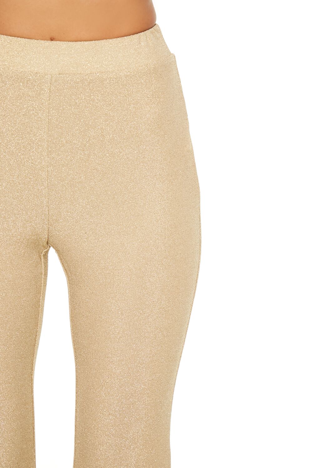 Glitter High-Rise Flare Pants | Forever 21 Womens