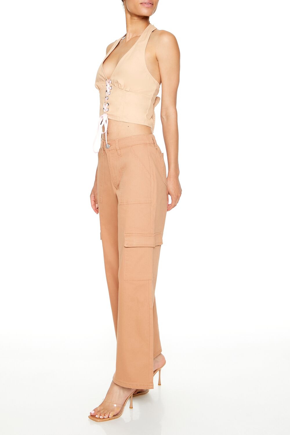 Twill Low-Rise Cargo Pants | Forever 21 Womens