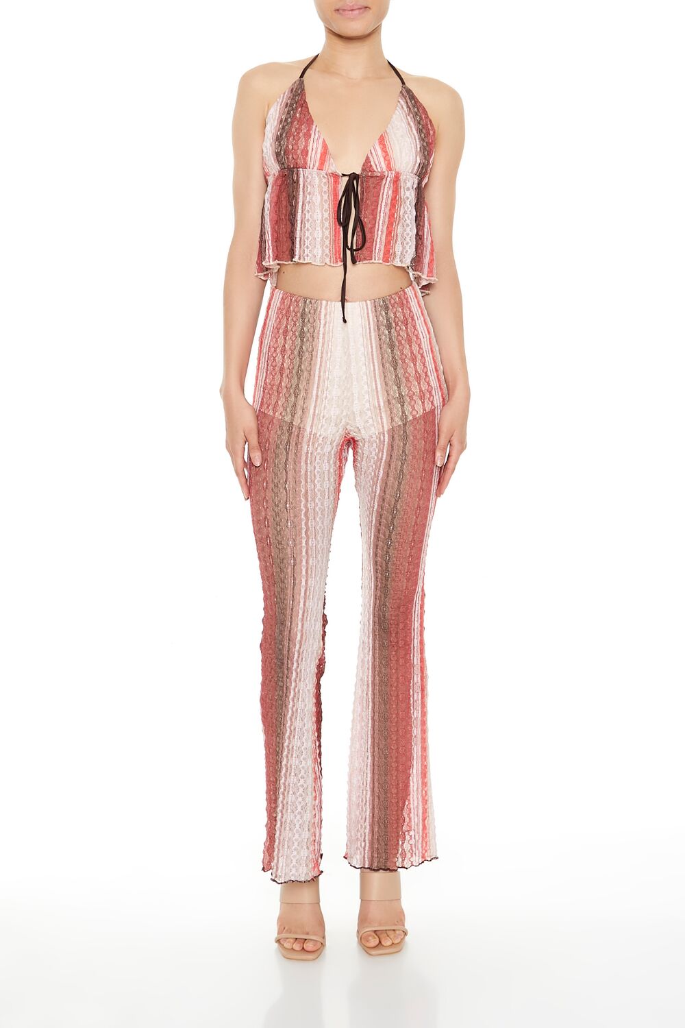 Striped Flare-Leg Pants | Forever 21 Womens