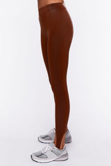 Faux Leather Stirrup Leggings | Forever 21 Womens