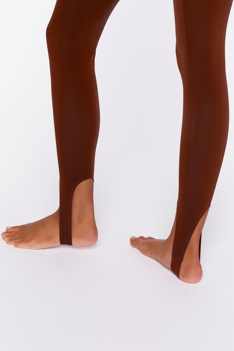 Faux Leather Stirrup Leggings | Forever 21 Womens