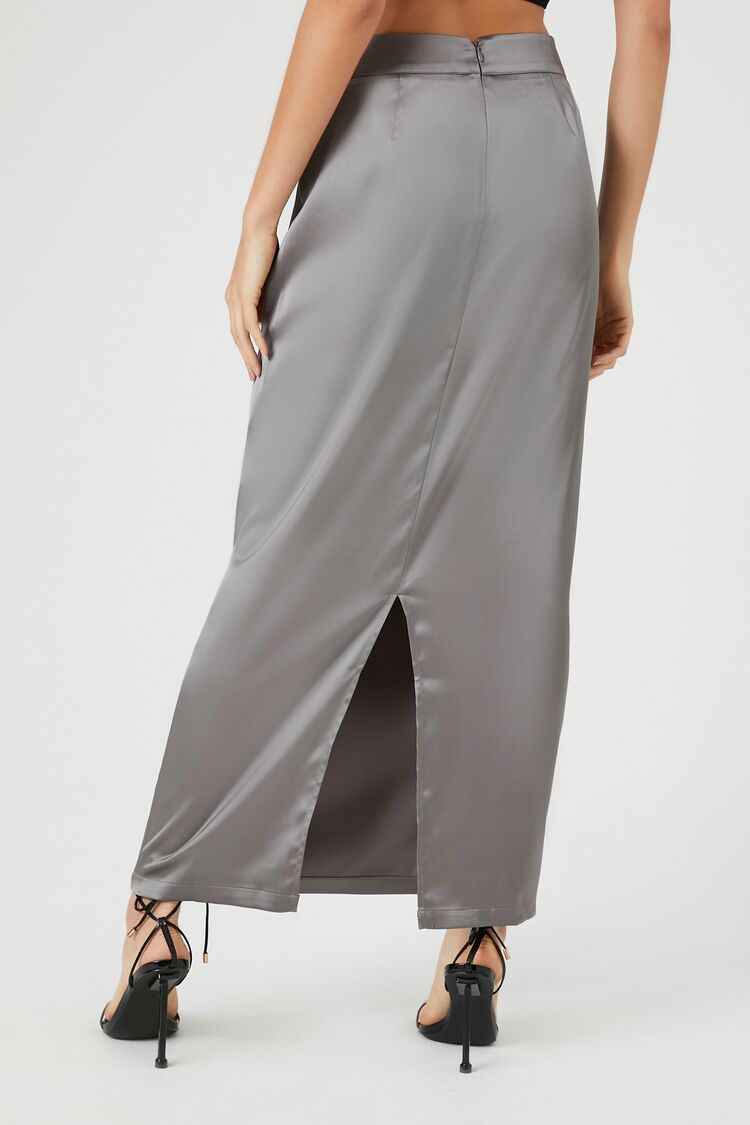 Satin Cargo Maxi Skirt | Forever 21 Womens