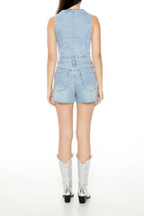 Rhinestone Chain-Trim Denim Shorts | Forever 21 Womens