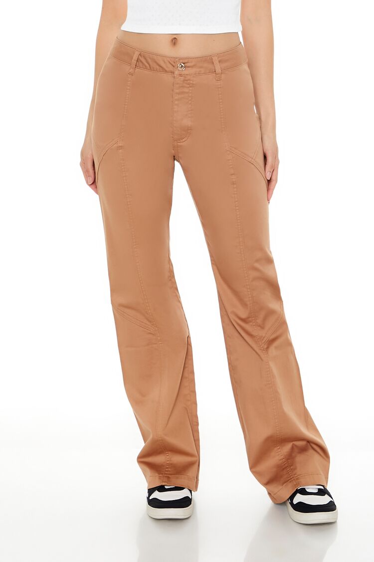 Straight-Leg Mid-Rise Pants | Forever 21 Womens