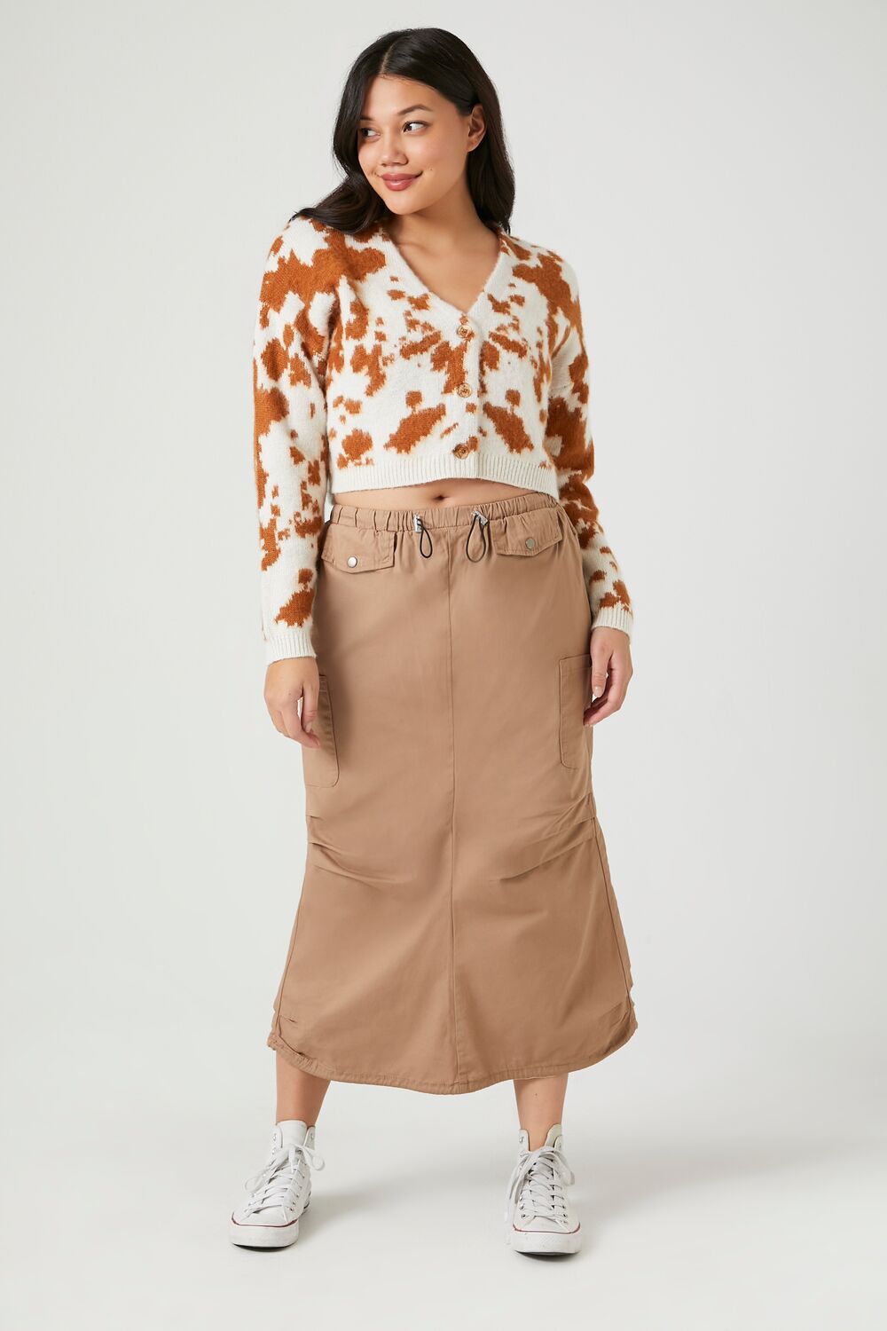 Cargo Midi Skirt | Forever 21 Womens