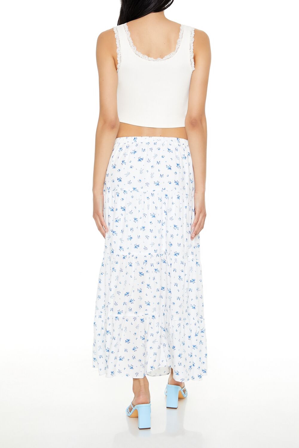 Tiered Floral Print Maxi Skirt | Forever 21 Womens