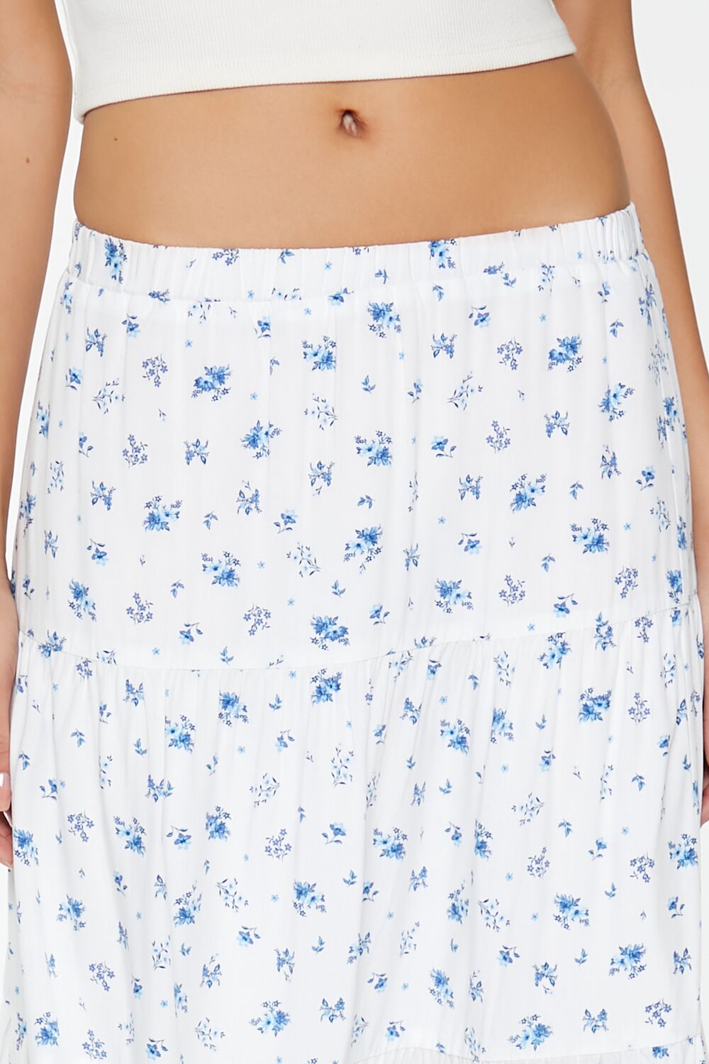 Tiered Floral Print Maxi Skirt | Forever 21 Womens
