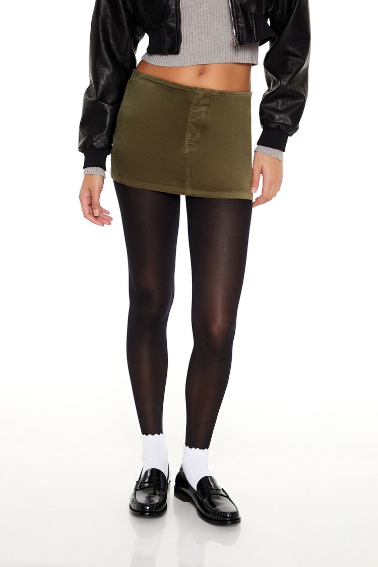 Velvet Mini Skirt | Forever 21 Womens
