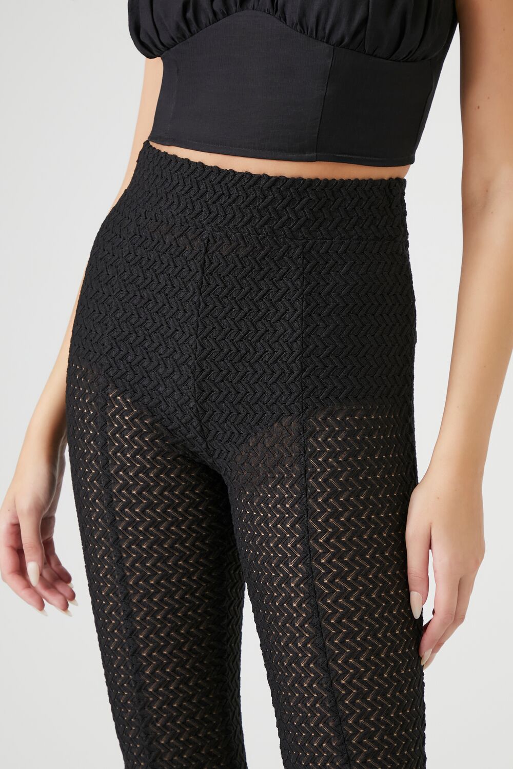 Crochet Flare Pants | Forever 21 Womens