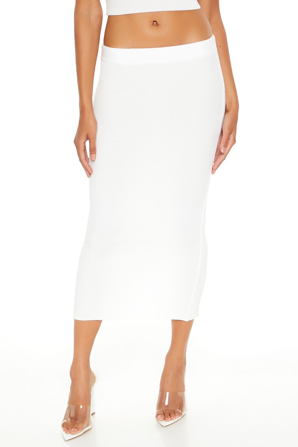 Sweater-Knit Ribbed Midi Skirt | Forever 21 Womens