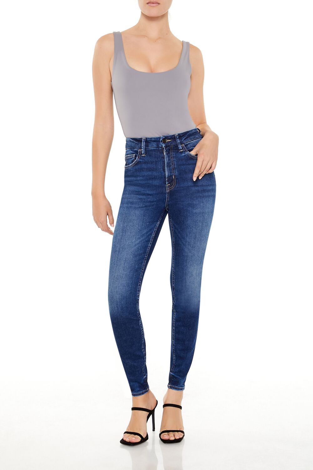 Curvy High-Rise Skinny Jeans | Forever 21 Womens