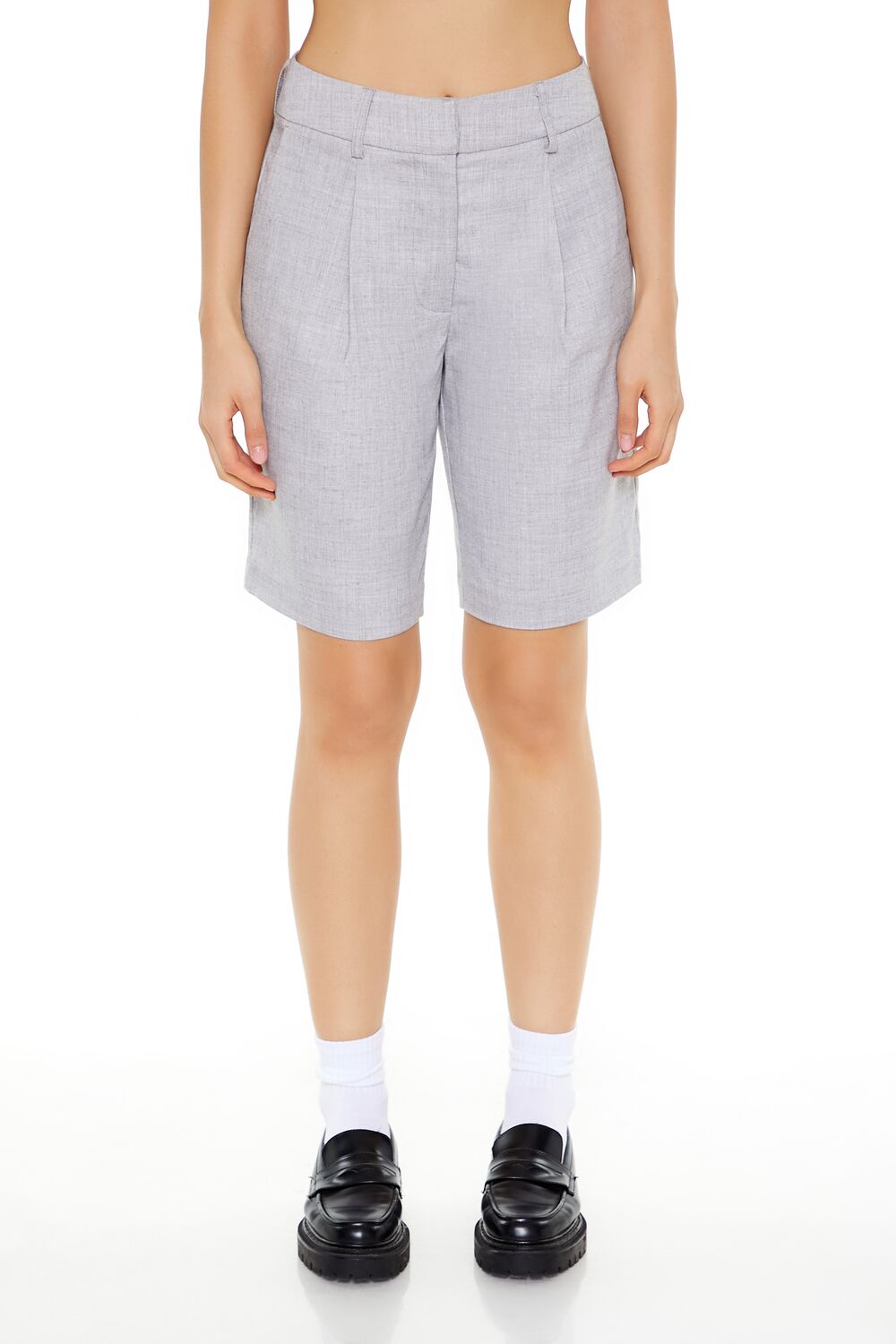 High-Rise Bermuda Trouser Shorts | Forever 21 Womens