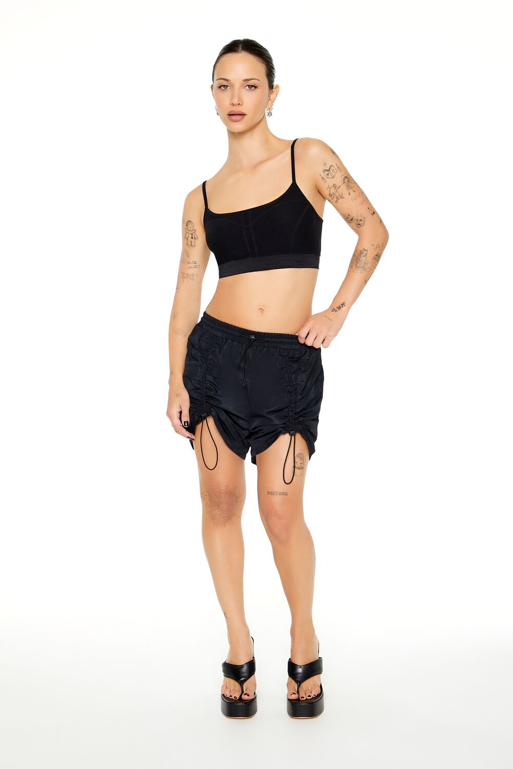 Ruched Toggle Drawstring Shorts | Forever 21 Womens