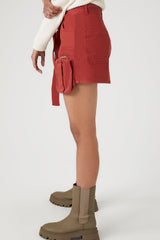 Twill Utility Cargo Mini Skirt | Forever 21 Womens