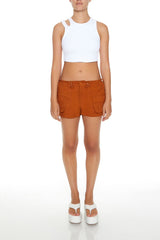 Twill Drawstring Cargo Shorts | Forever 21 Womens