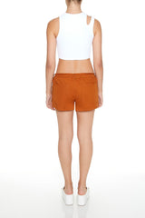 Twill Drawstring Cargo Shorts | Forever 21 Womens