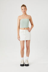 Seamed Denim Mini Skirt | Forever 21 Womens