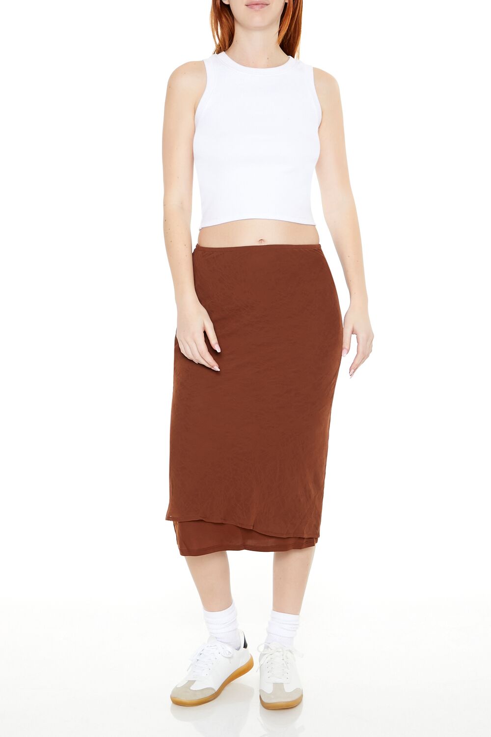Chiffon Midi Skirt | Forever 21 Womens