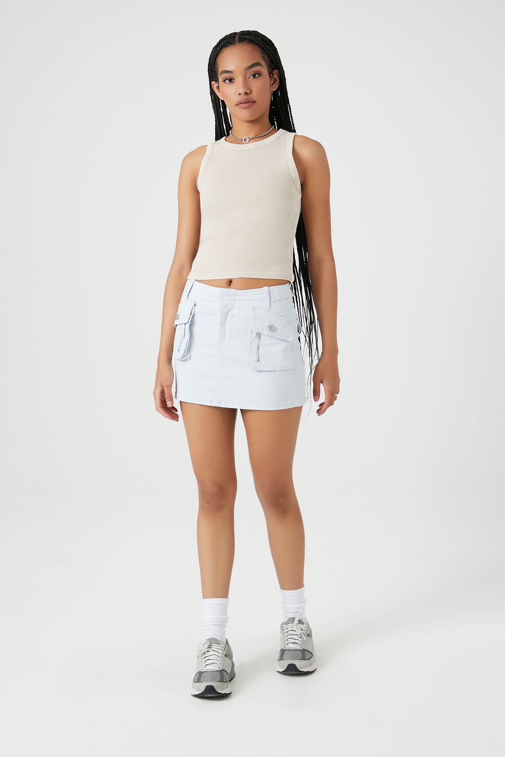 Twill Cargo Mini Skirt | Forever 21 Womens