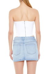 Denim Cropped Tube Top | Forever 21 Womens