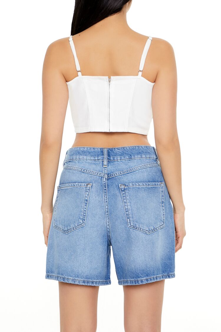 Denim Rose Cropped Cami | Forever 21 Womens