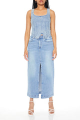 Stretch-Denim Tank Top | Forever 21 Womens