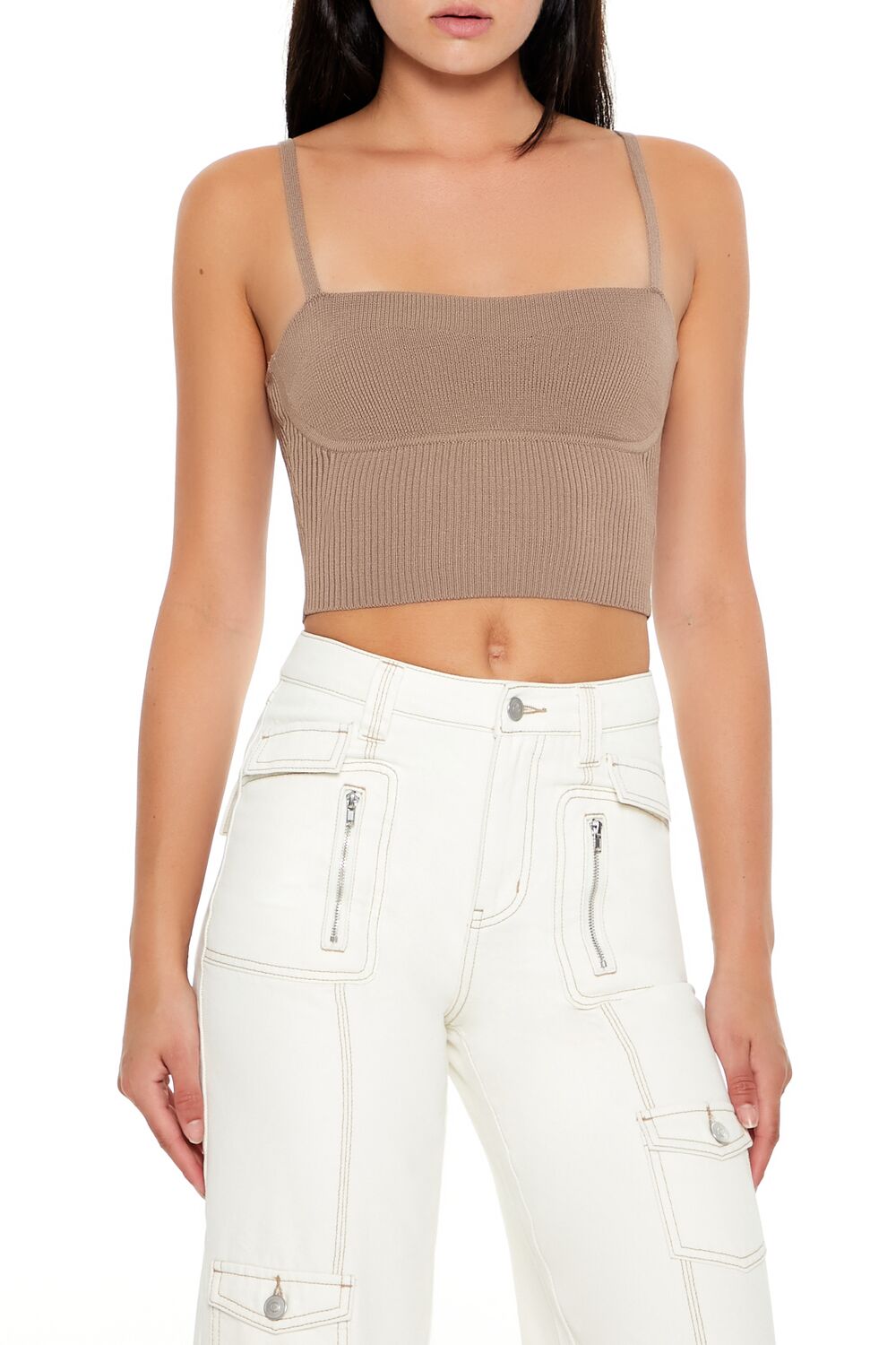 Sweater-Knit Cropped Cami | Forever 21 Womens