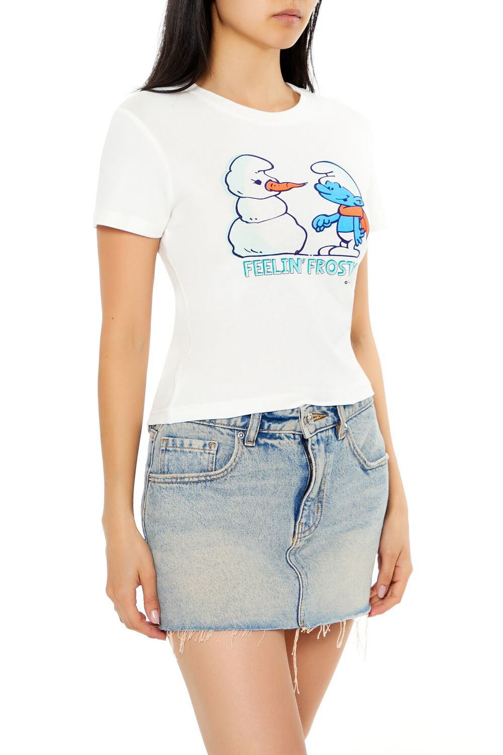 Smurf Feelin Frosty Baby Tee | Forever 21 Womens