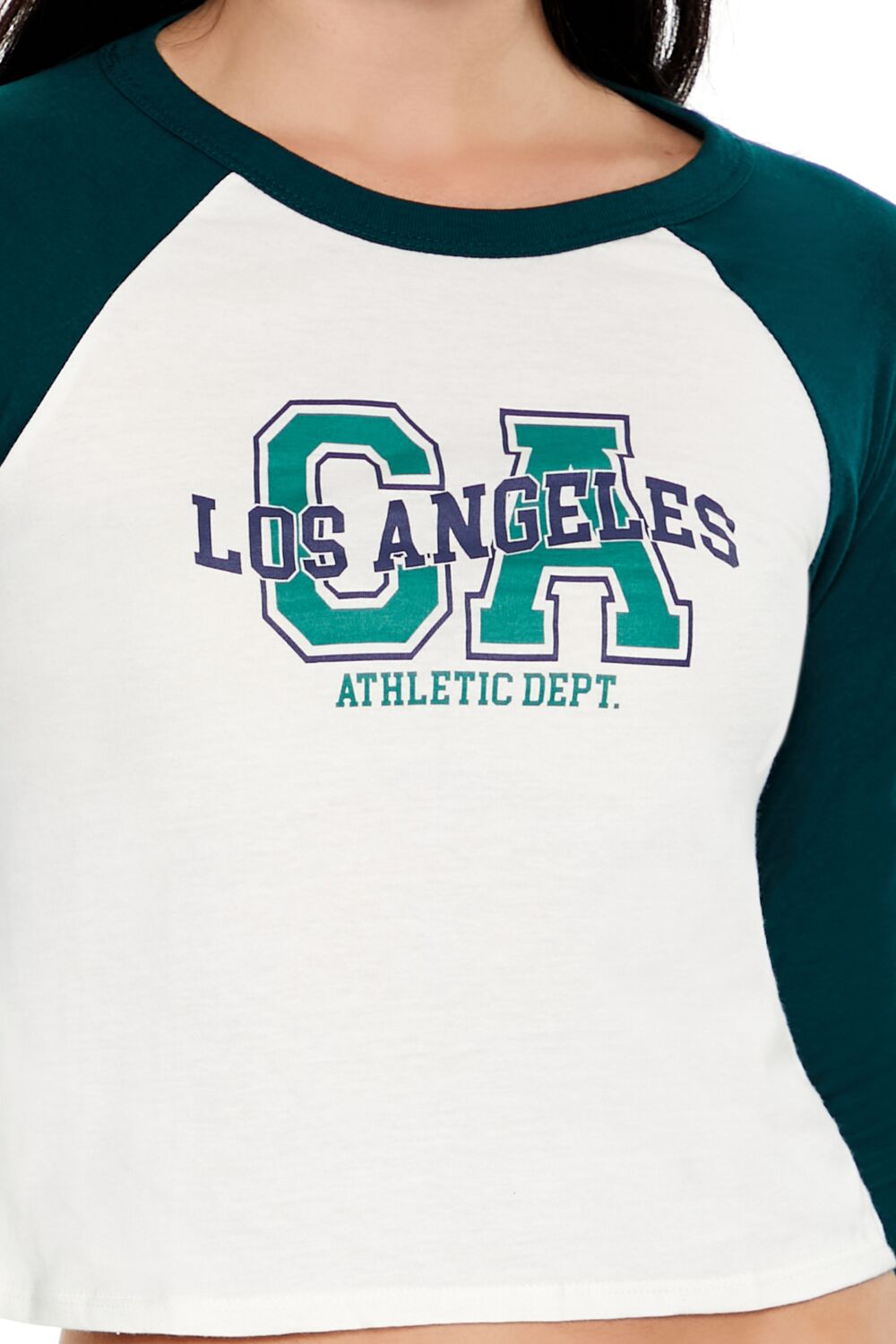 Los Angeles Cropped Raglan Tee | Forever 21 Womens