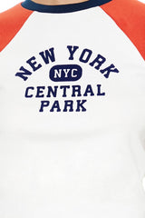 New York Cropped Raglan Tee | Forever 21 Womens
