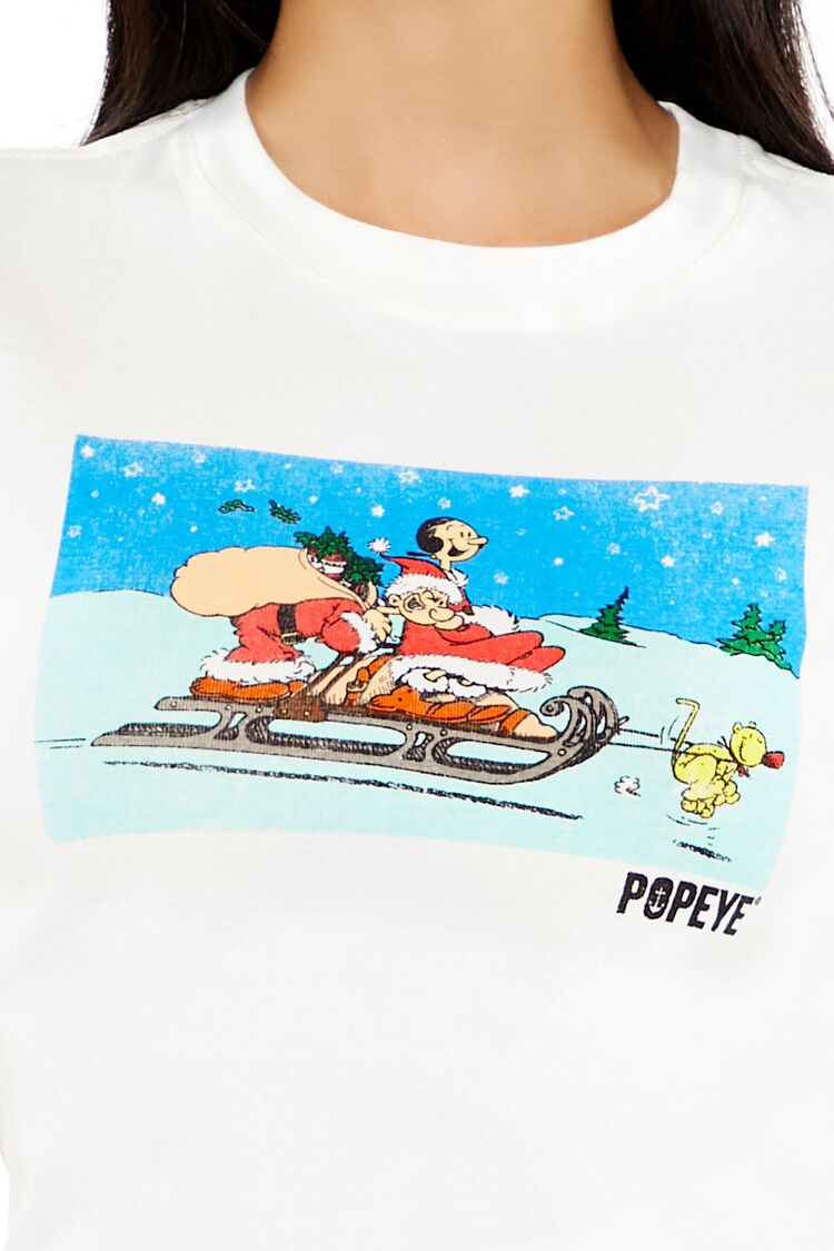 Popeye Christmas Graphic Baby Tee | Forever 21 Womens